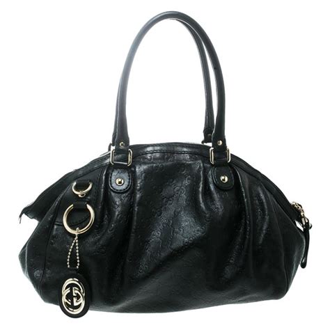 black lambskin leather gucci boston sukey|GUCCI Guccissima Medium Sukey Boston Black .